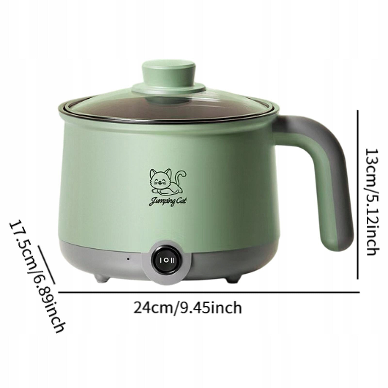 Electric Hot Pot Adjustable Multifunctional Stockpot Household Soup Green Brand no brand