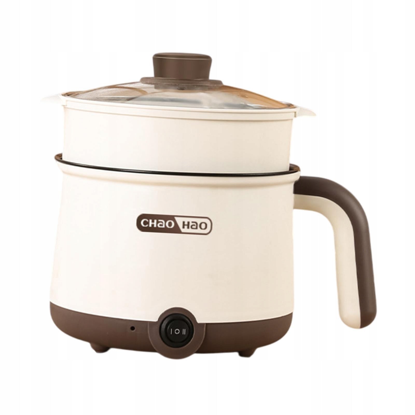 Electric Hot Pot Non Stick Pan Multifunctional Portable with steamer Dominant color other