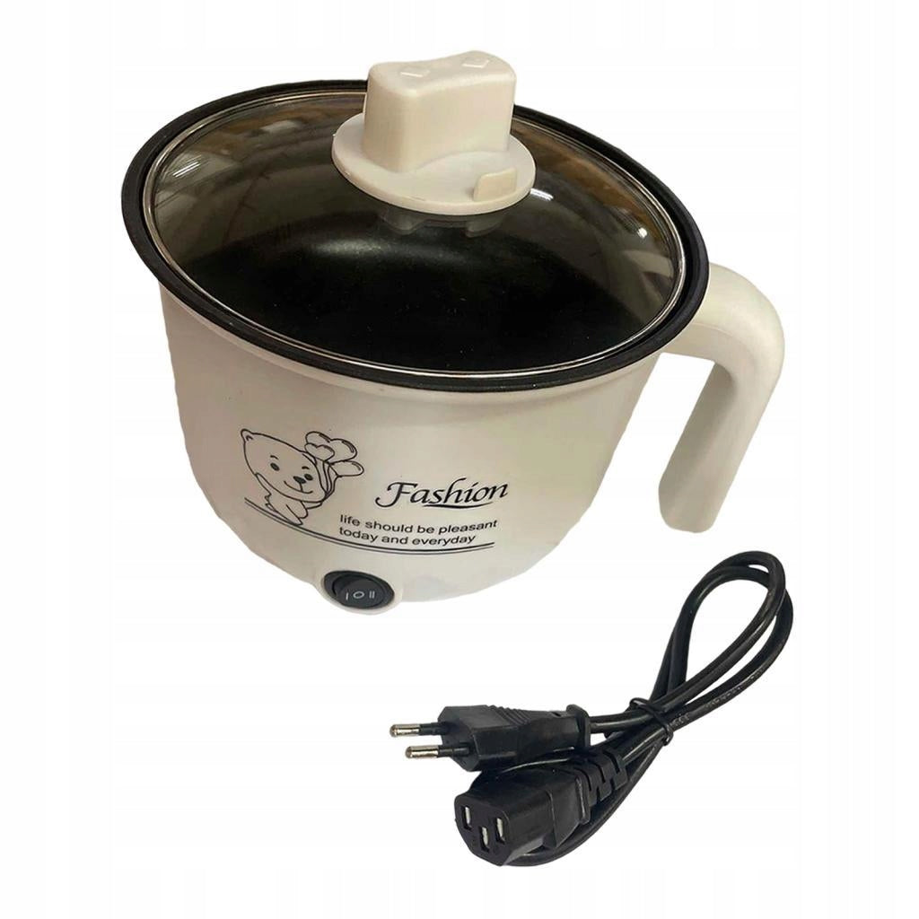 Electric Hot Pot Nonstick Multipurpose Electric Cooker Dry Protection white
