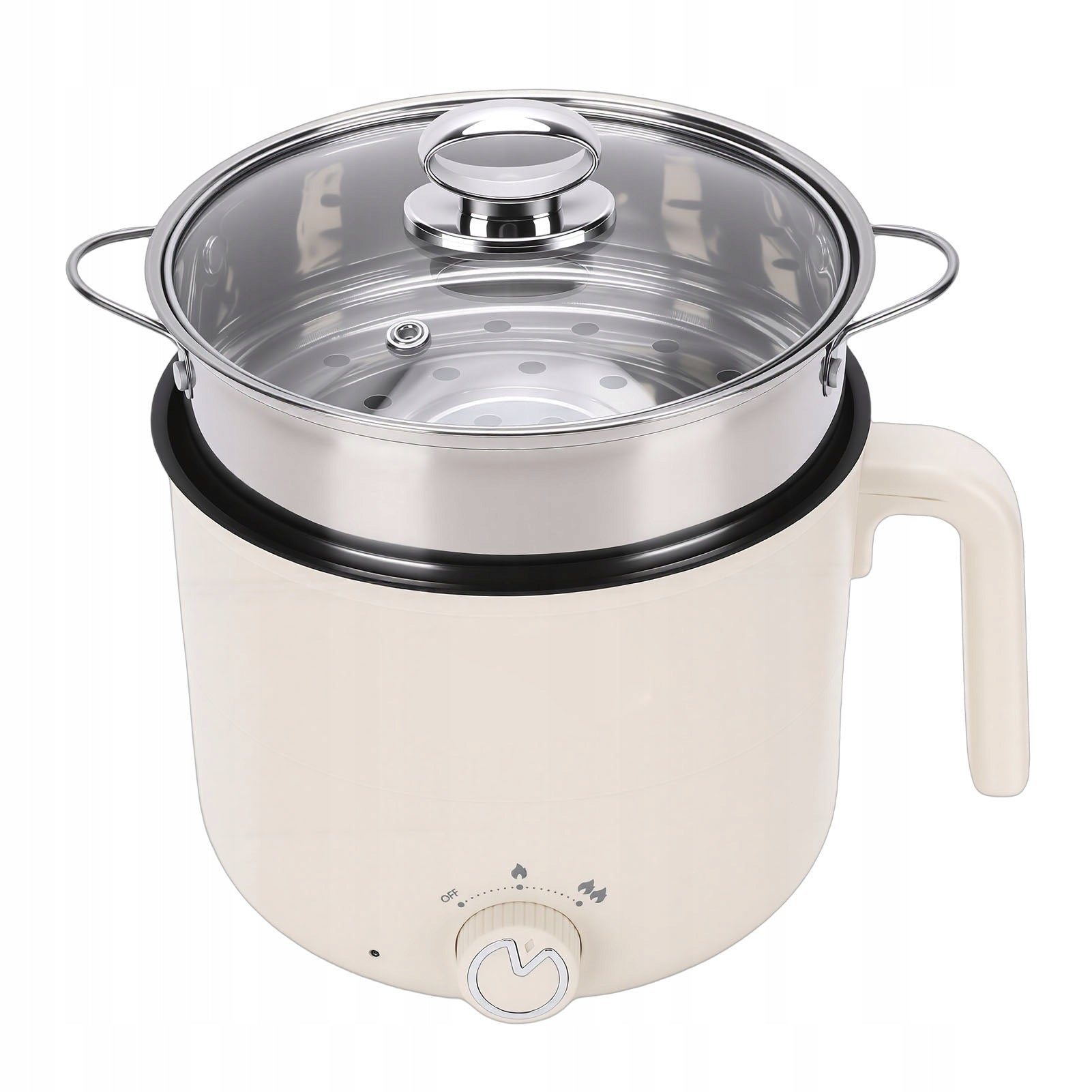 Electric Hot Pot with Steaming Basket Portable B1