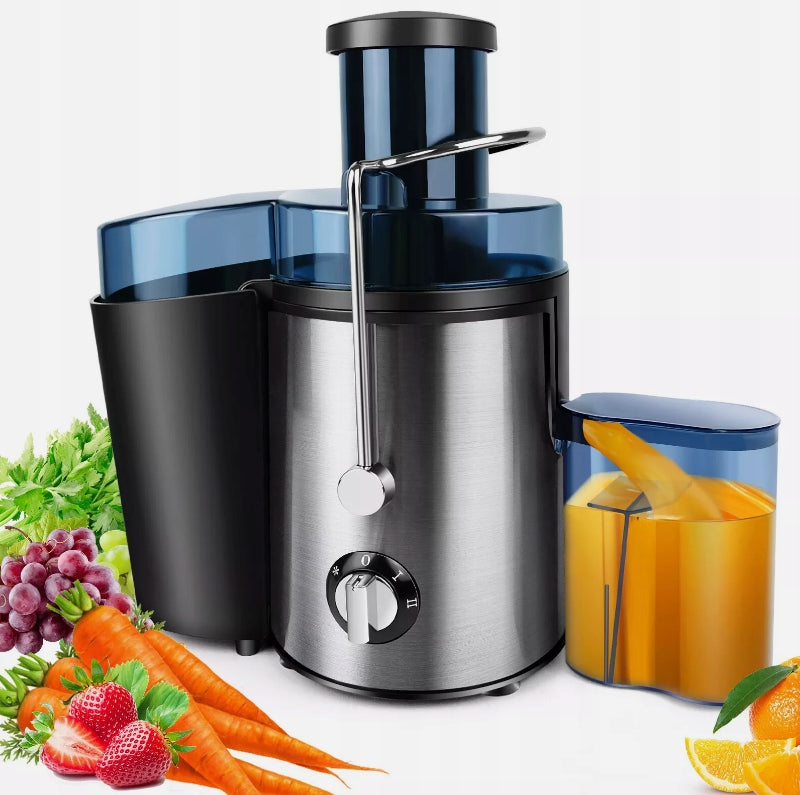 Electric Juicer 500ml 2 Gear For Fruit And Vegetables Silver 1000W Brand no brand