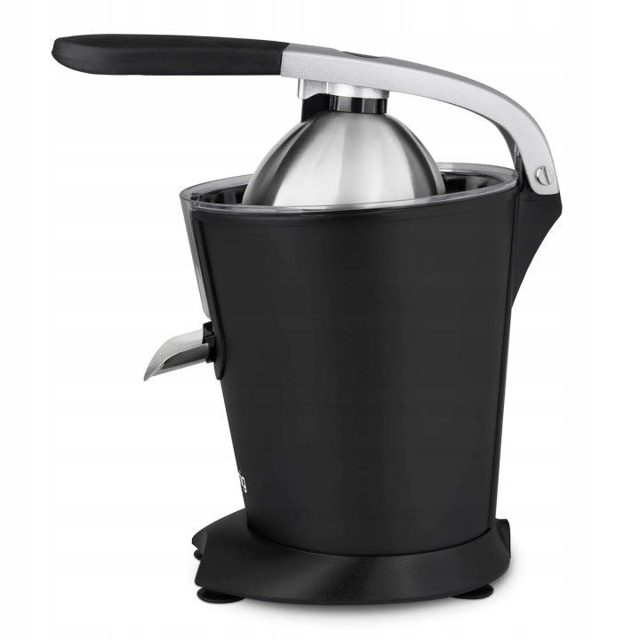 Electric Juicer for Citrus Stainless Steel Black H.Koenig 160W Dominant color black