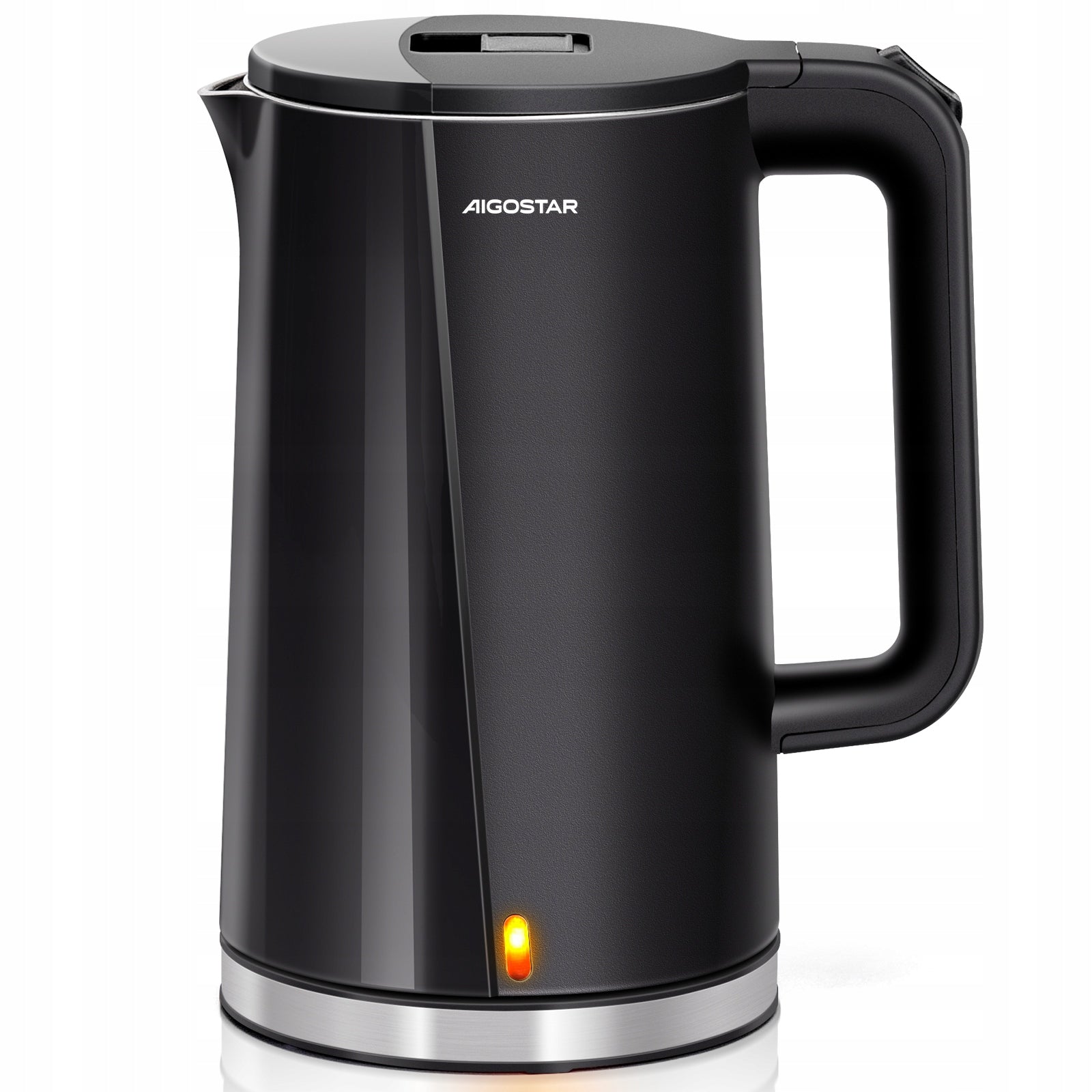 Electric Kettle Aigostar 1.7L 2200W Double Wall Black
