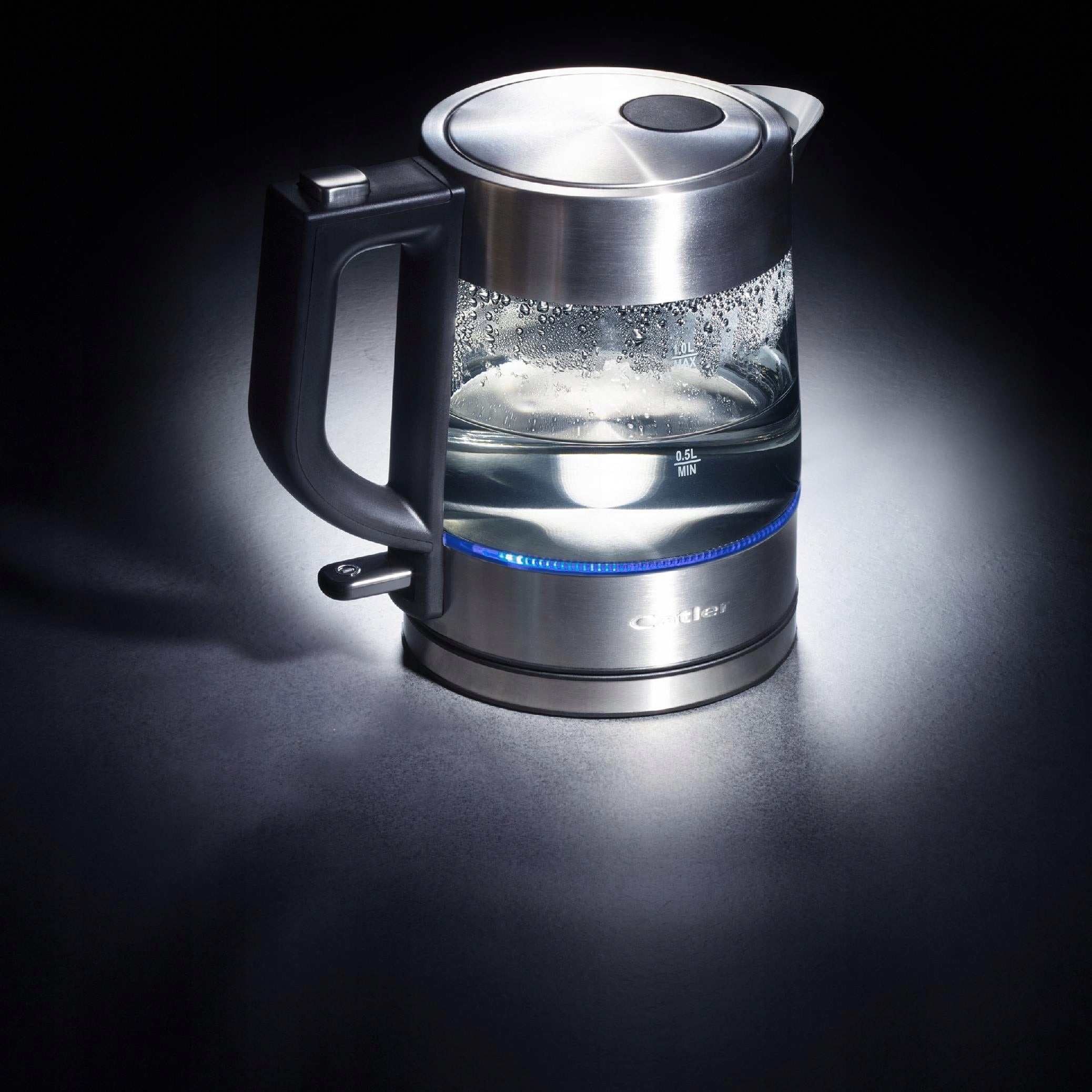 Electric Kettle Glass Catler KE411 Poj 1L LED 2200W Brand Catler
