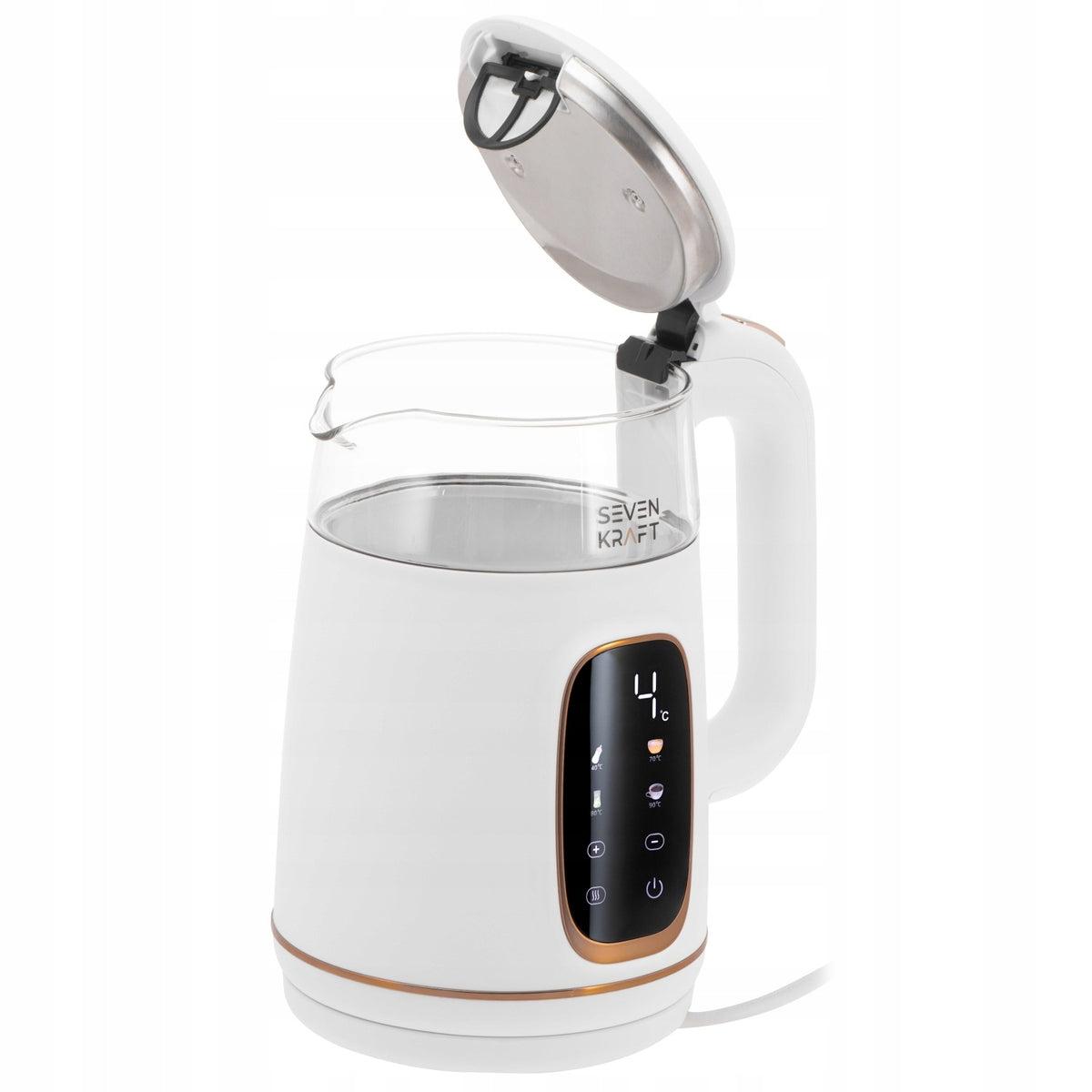 Electric Kettle with Adjustable Temperature 1.7L LED Touch Panel White Manufacturer code sk_1308wg