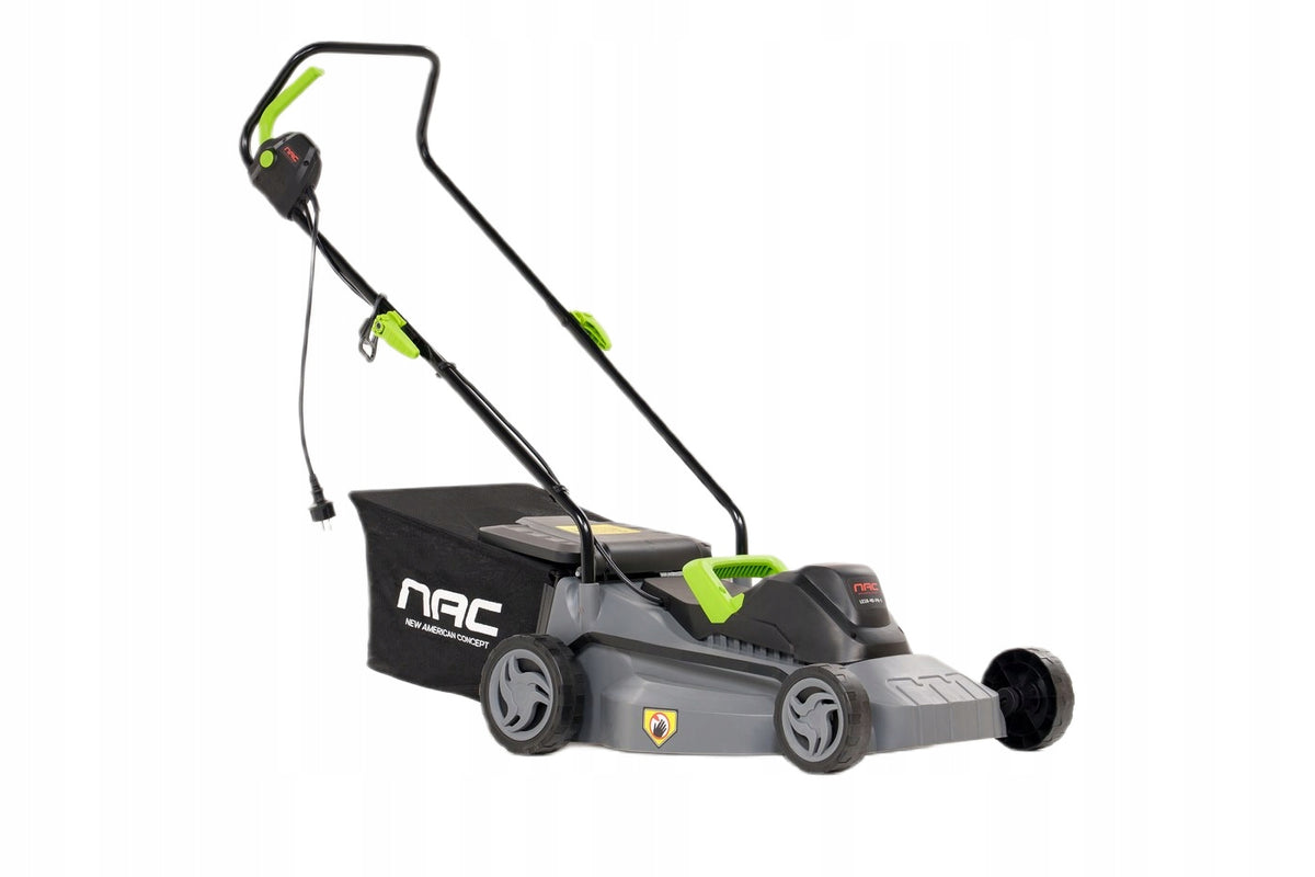 Electric MOWER NAC 40cm 1800W LARGE basket LIGHTWEIGHT 2in1 Central adjustment