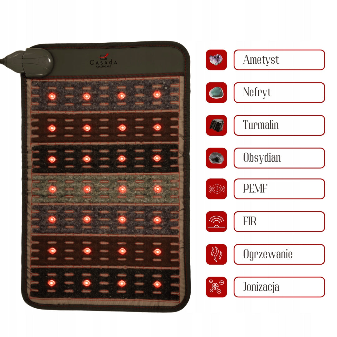 Electric Mat Warming Mat Hot Water Bottle on Back Joints Muscles PEMF Brand Casada