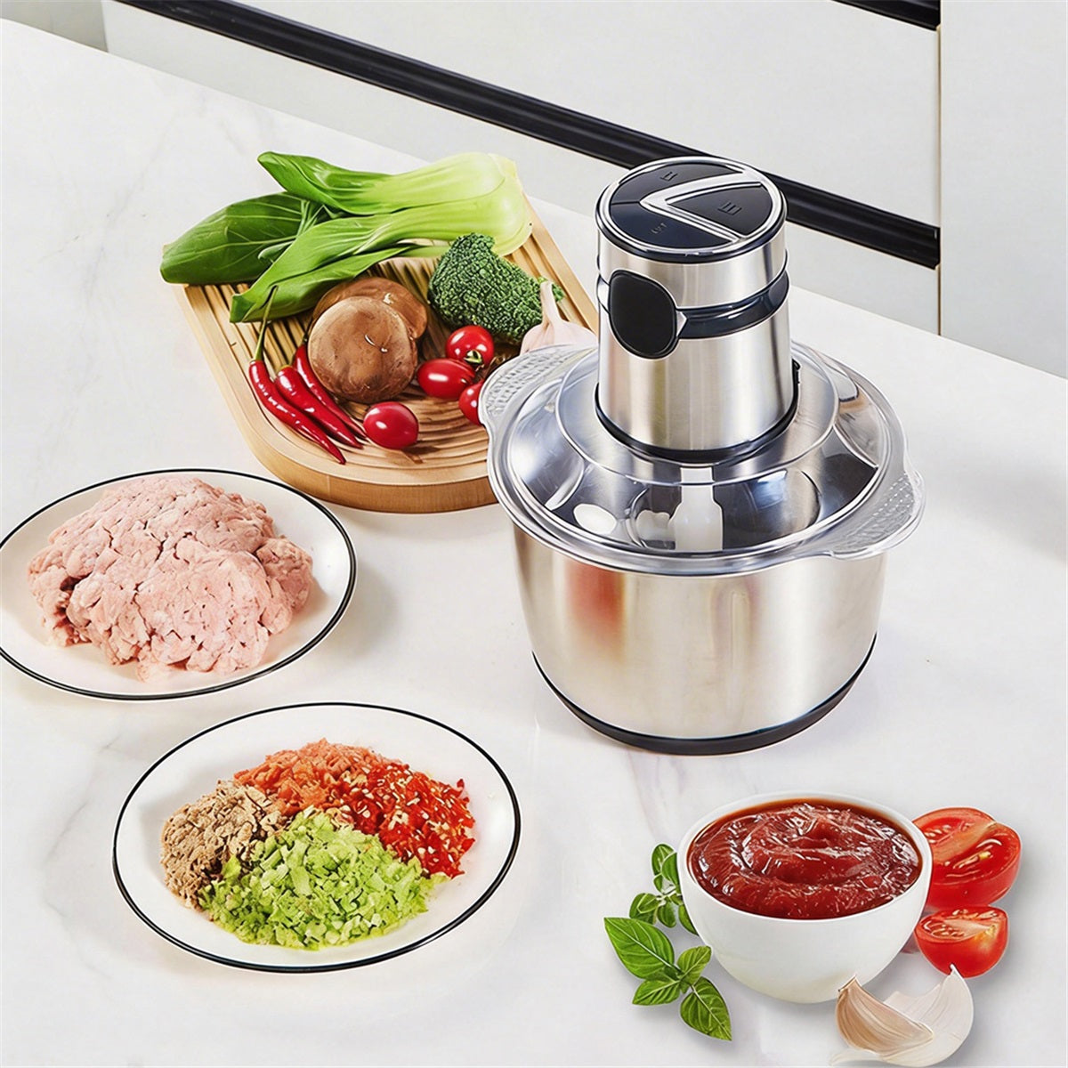 Electric Meat Machine Kitchen Shredder Multifunctional Efficient Packaging status original