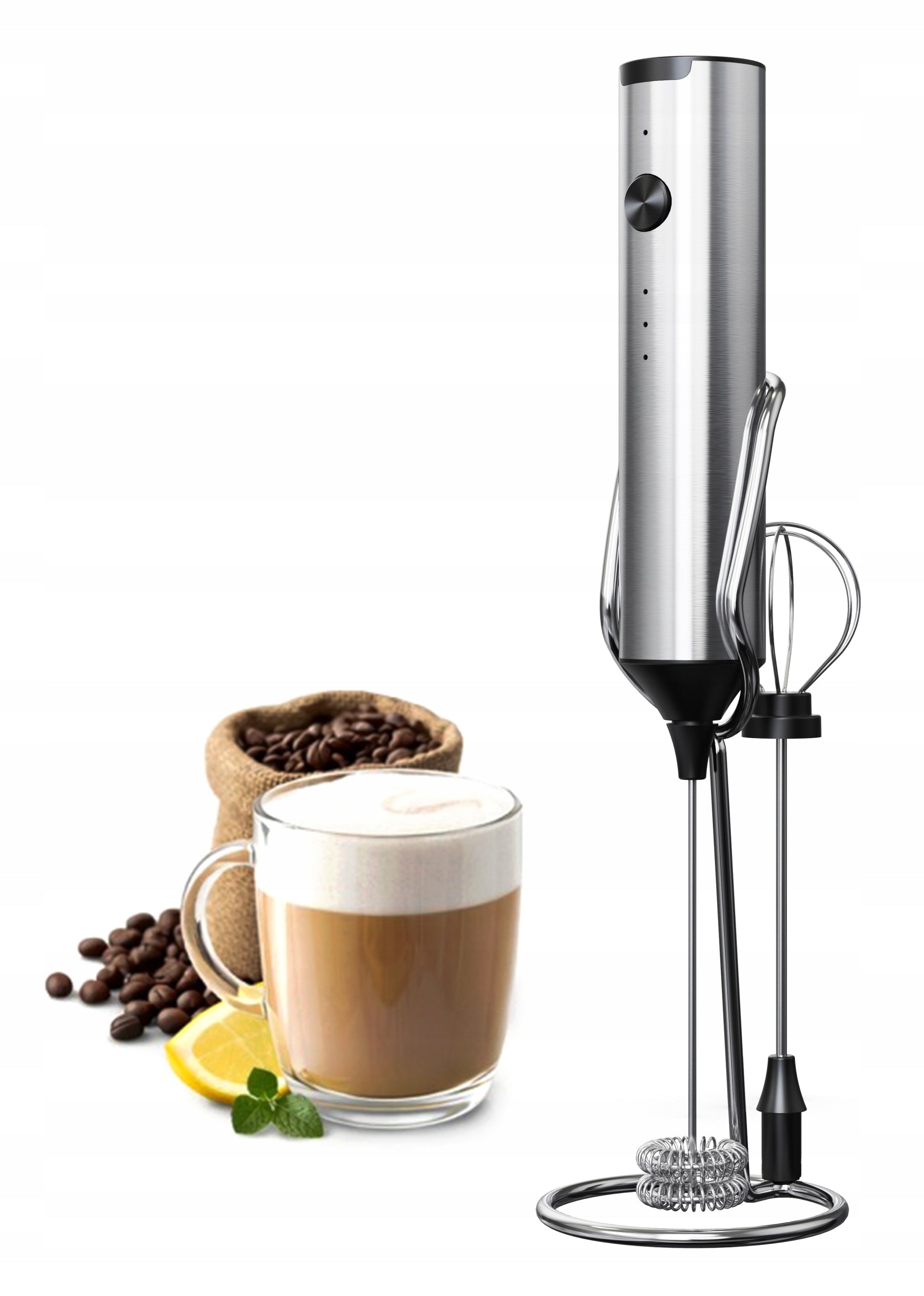 Electric Milk Foamer Handheld Coffee Foam Beater Eggs USB TermHoff