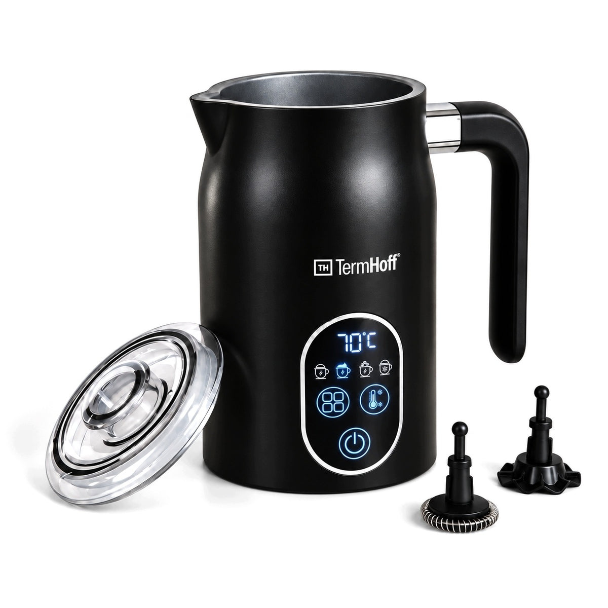 Electric Milk Foamer with Heating 4in1 70C LED Panel TermHoff Packaging status original