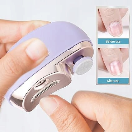 Electric Nail Clipper, 3 in 1, with Polisher and LED Light Brand no brand