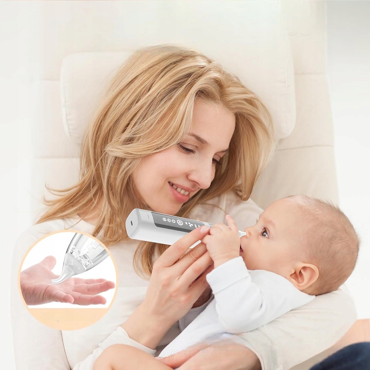 Electric Nasal Aspirator for Babies, Qatar Extractor 3 Suction Packaging status original