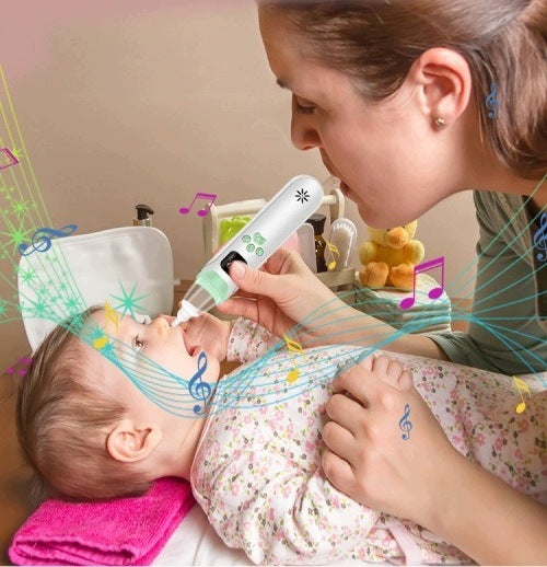 Electric Nasal Extractor 3 Suction Levels 3 USB LED Tips Quiet Packaging status original