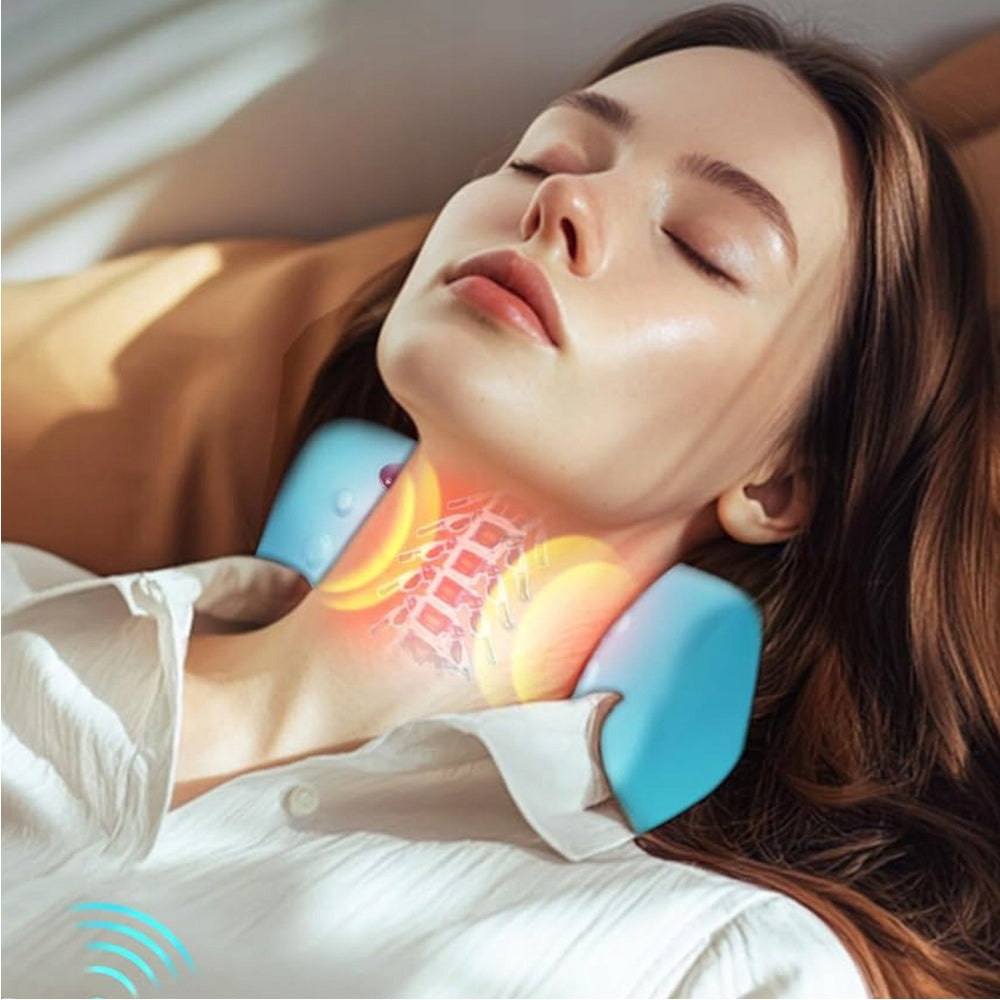 Electric Neck Massager With Heating For Seniors And Working People Packaging status original