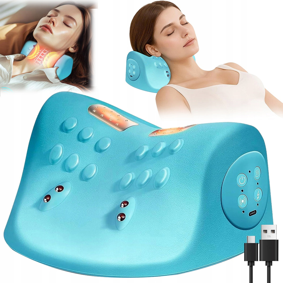 Electric Neck Massager With Heating For Seniors And Working People