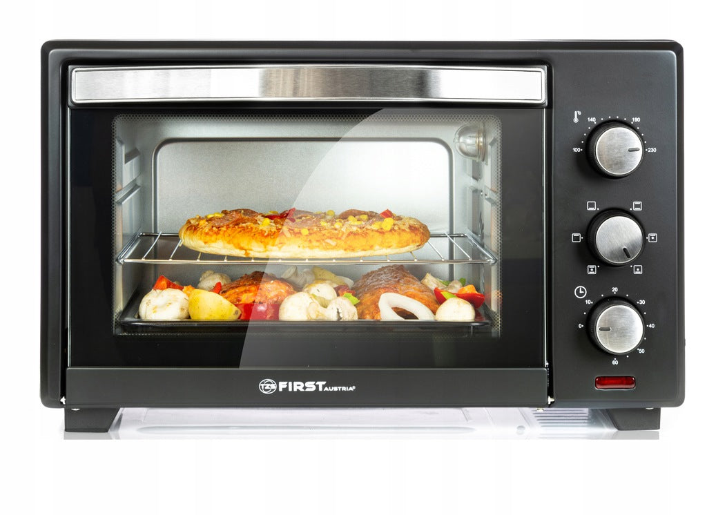 Electric Oven First Austria 20L Black 1380W LED Thermocouple Manufacturer code 5042-2