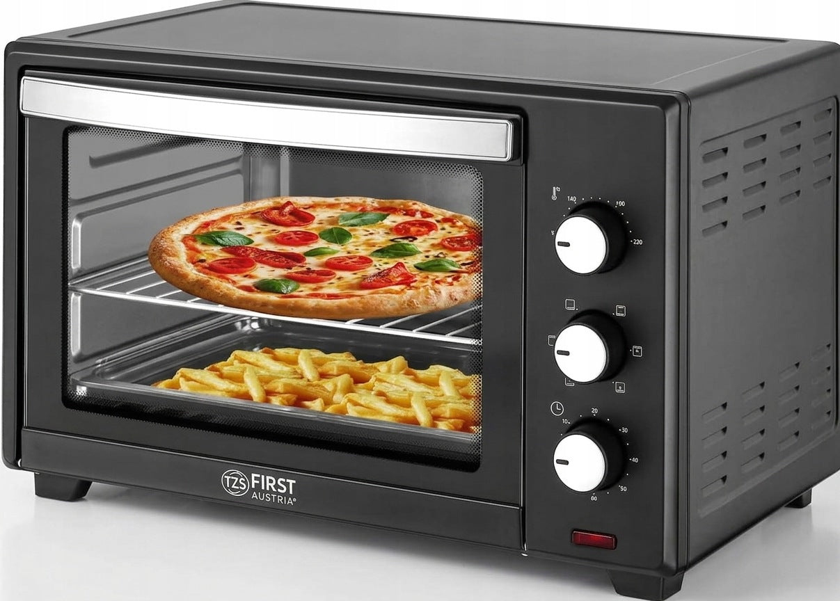 Electric Oven First Austria 35L Black 1600W LED Thermocouple