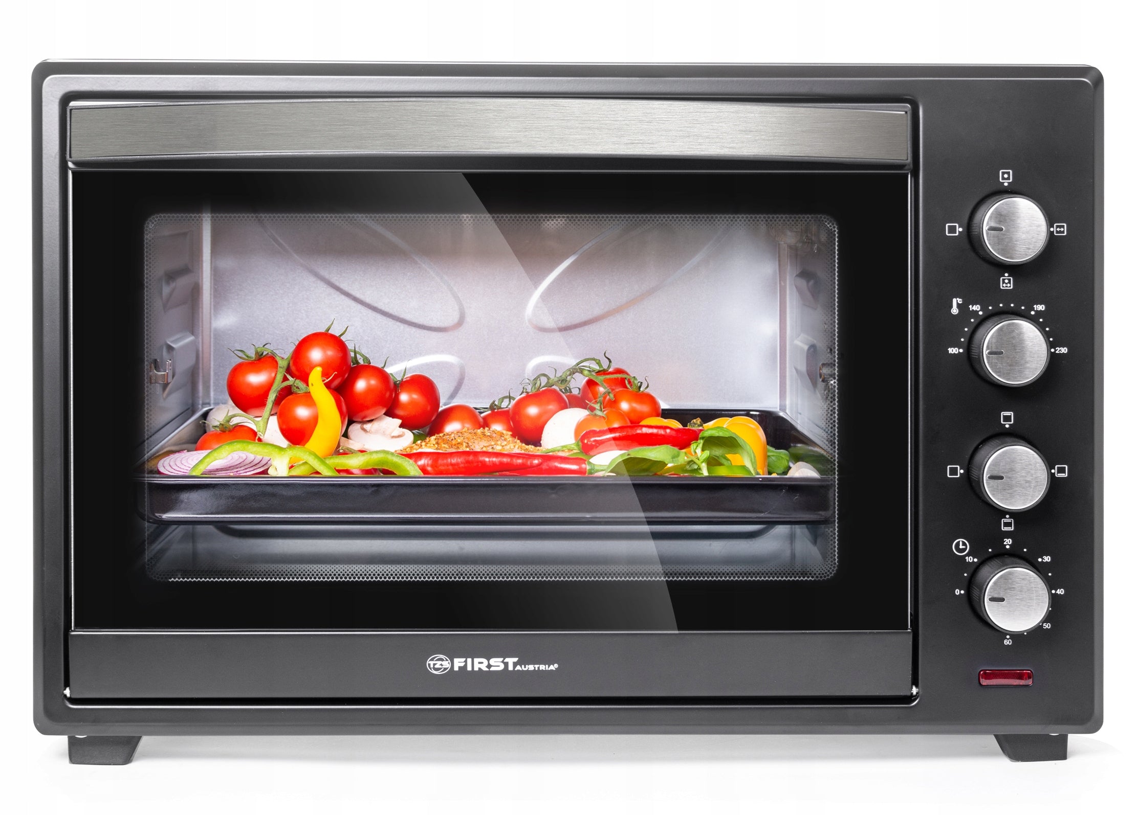 Electric Oven First Austria 60L Portable 2000 W with Corner and Grill Brand First Austria