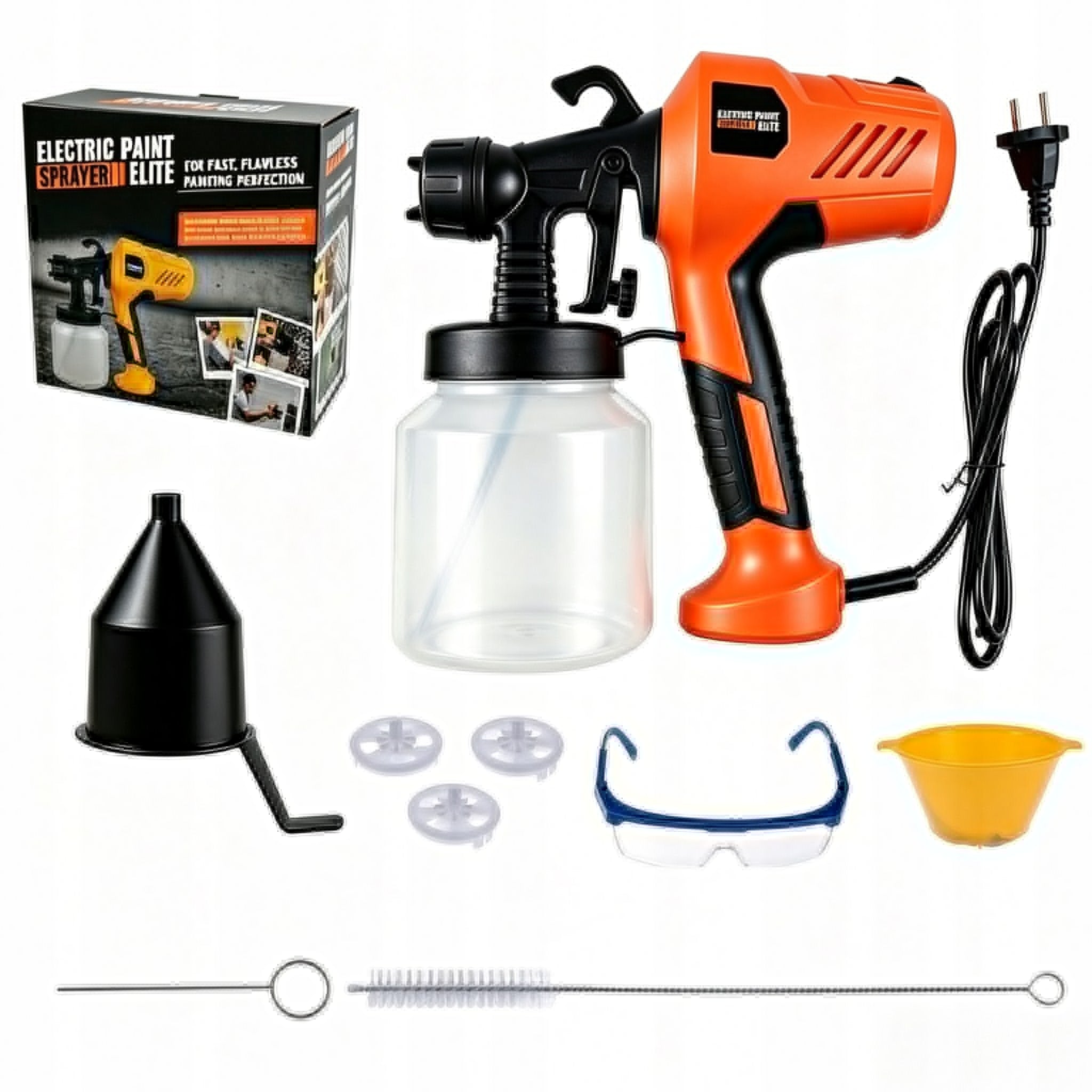 Electric Paint Sprayer Handheld Sprayer for Walls Furniture Fence 600w 1L