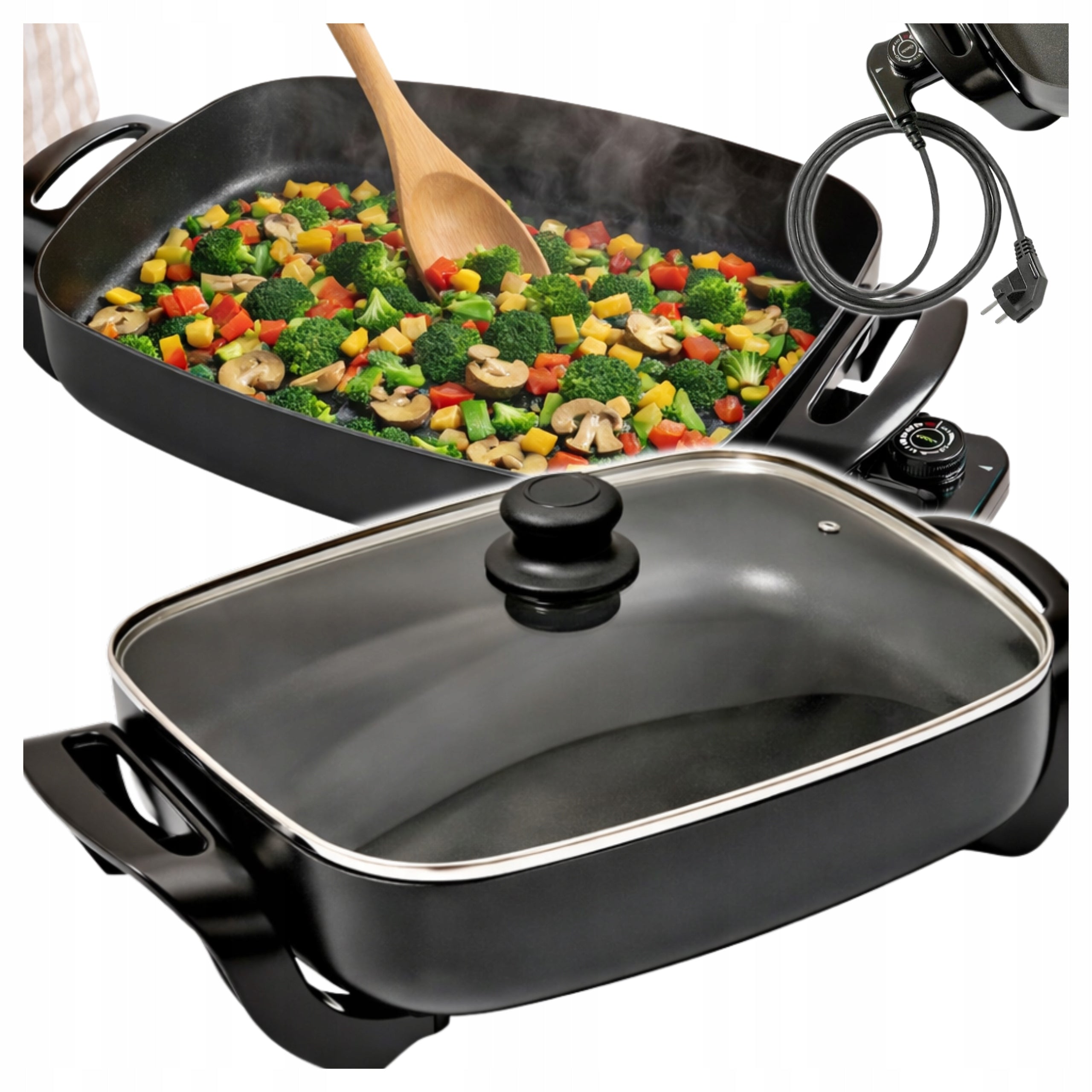 Electric Pan Large Non-stick 30 x 40 cm 7,5L 1500 W BARTSCHER
