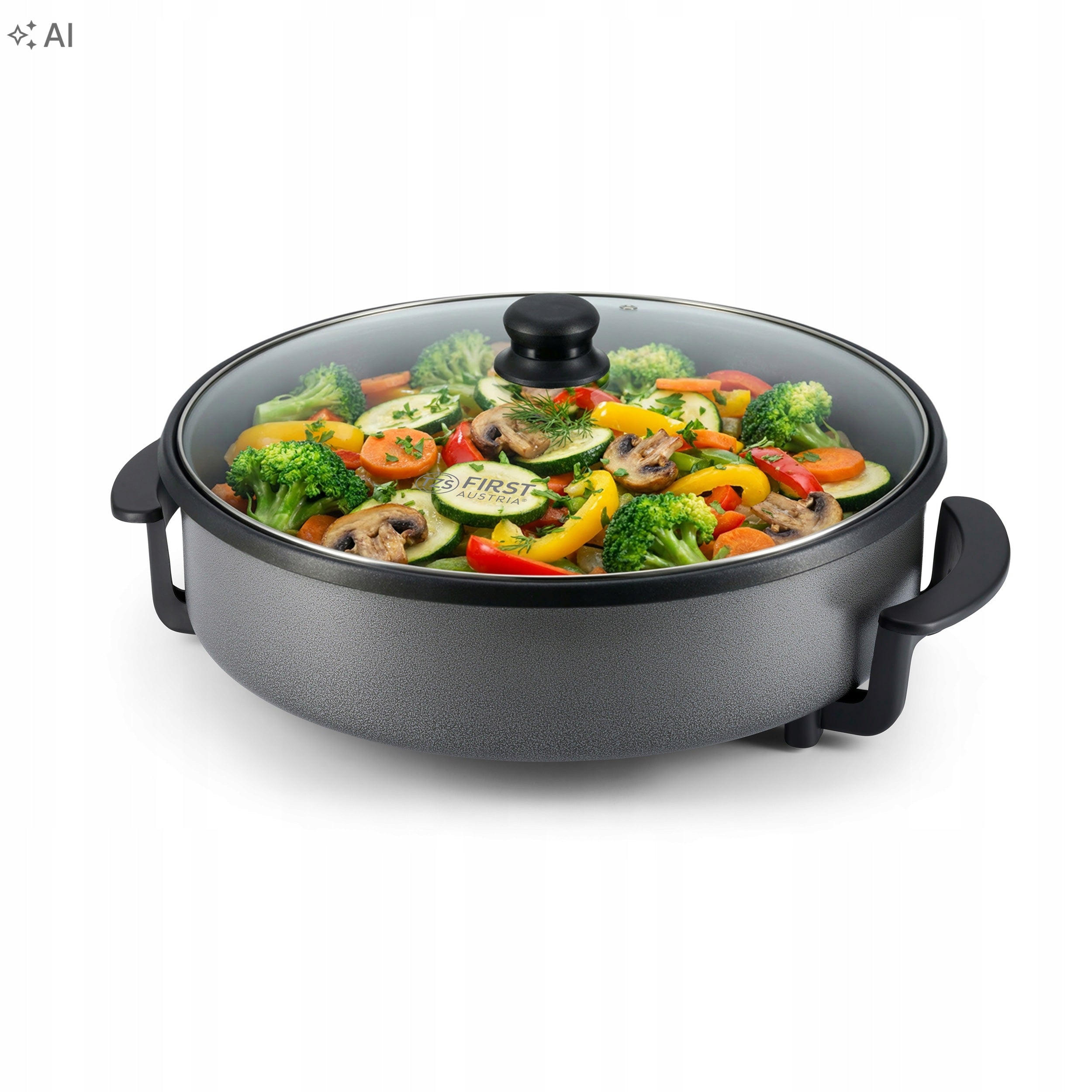 Electric Pan Large Non-stick TZS First Austria 6,5L 40 cm Packaging status original