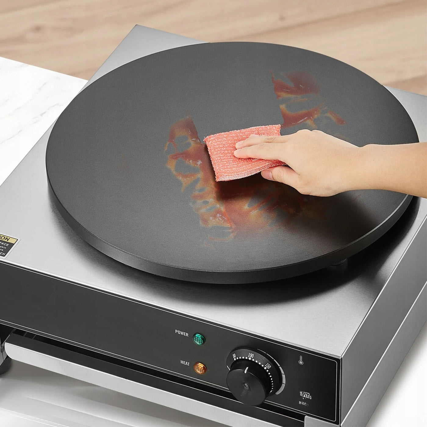 Electric Pancake Maker 40cm Professional 3000W Gastro Non-stick Packaging status original