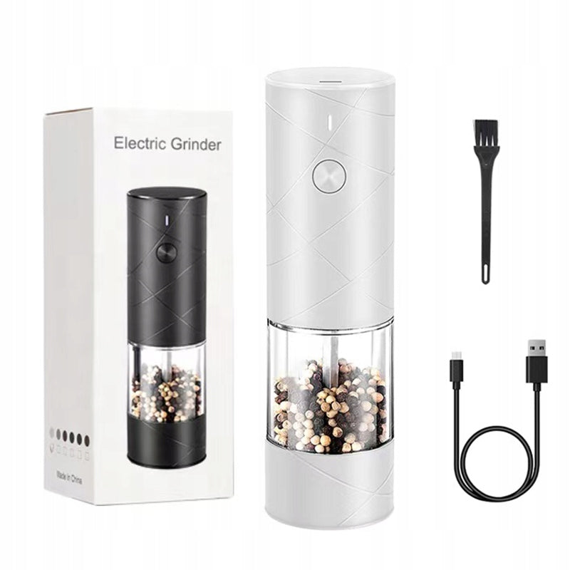 Electric Pepper and Salt Grinder – Ceramic, USB-C, LED