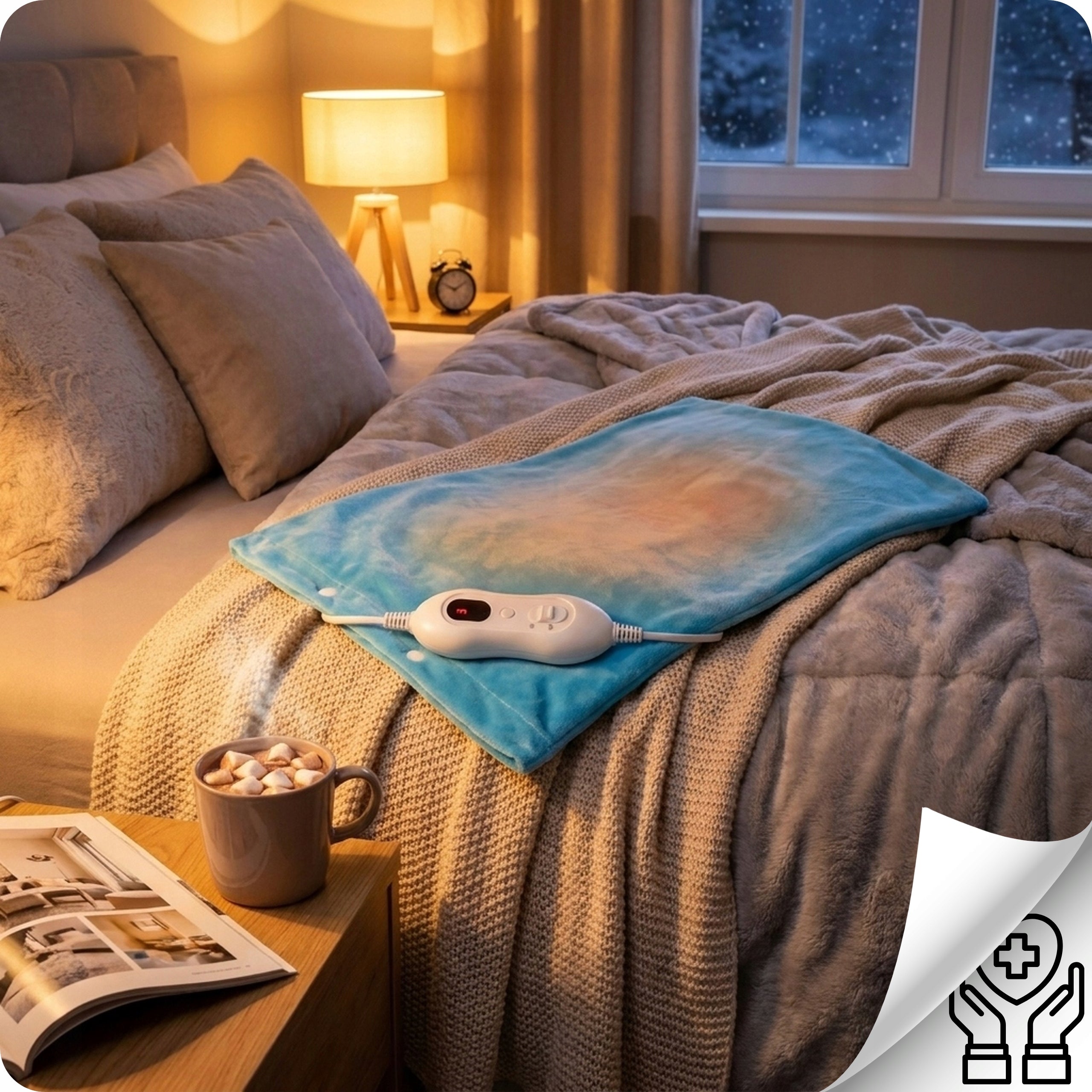 Electric Pillow Warming HEATING MAT 4 Levels 30x40cm TECH-MED Medical device no