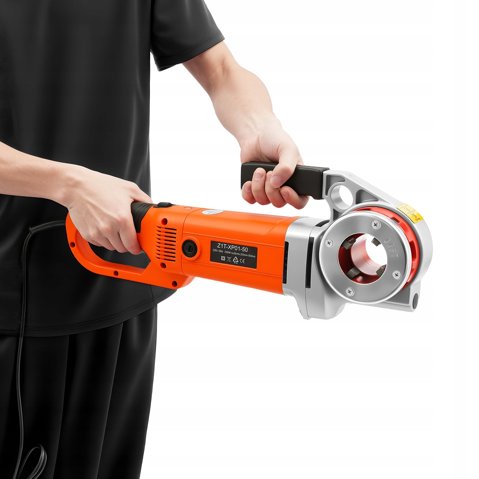 Electric Pipe Threader, 2.3KWPipe Threader with 6 Dies, 21.9-59.6MM