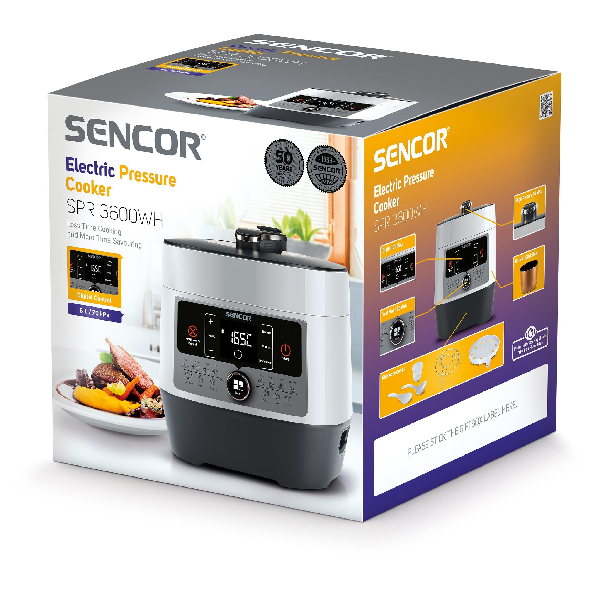 Electric Pressure Cooker Sencor SPR 3600WH 5,7L 1000W