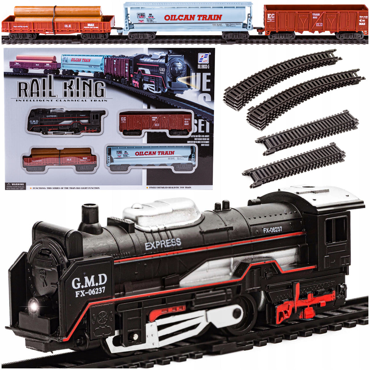Electric Queue for Children Locomotive with Wagons Clothes Train TORY