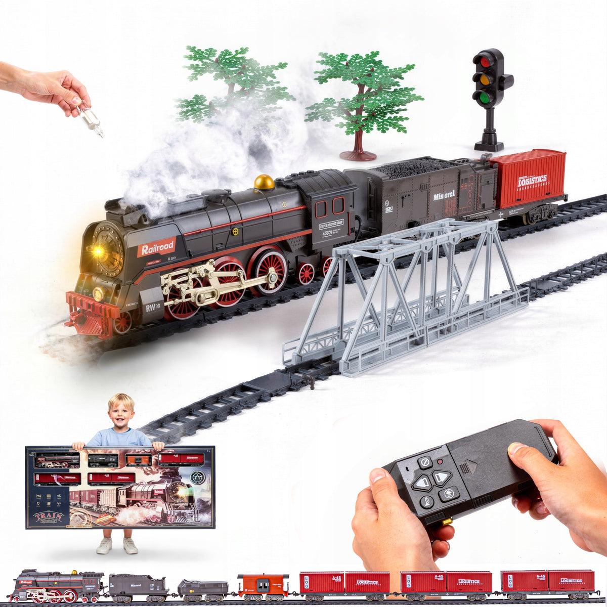 Electric RAILWAY TRAIN Locomotive Clothes WAGONS LOCOMOTIVE Wagons