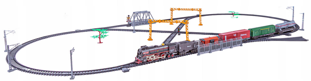 Electric RC QUEUE TRAIN Kit Locomotive WAGONS LOCOMOTIVE STEAM SOUND Manufacturer code 5904659207153