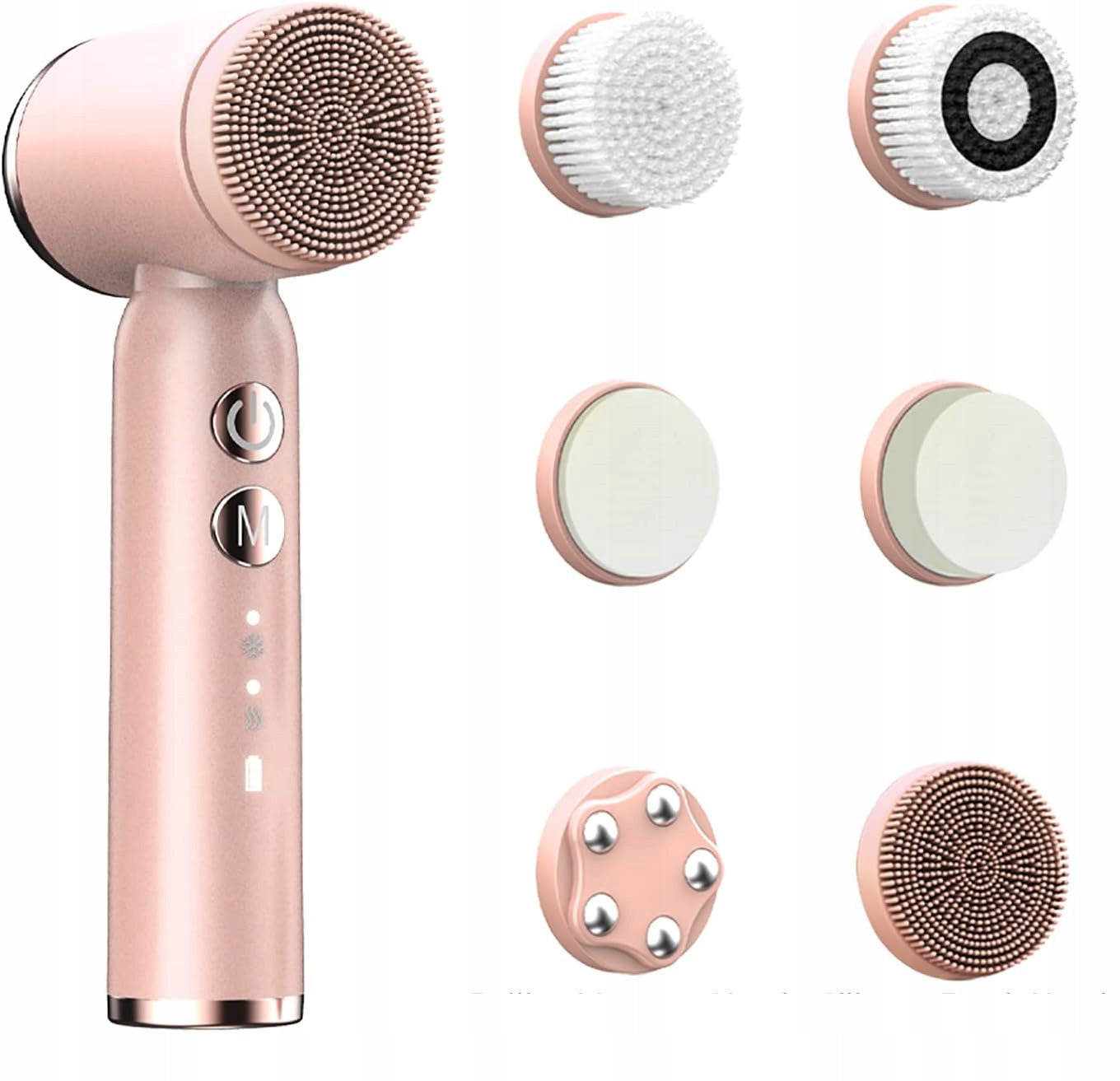 Electric SONIC WASHING BRUSH Massage FACE Scrub 6 Overlays Brand Altera