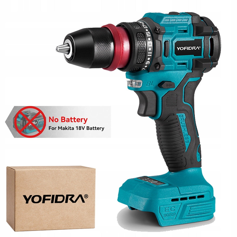 Electric Screwdriver Hammer Cordless Impact Drill For Makit-a 18V Battery