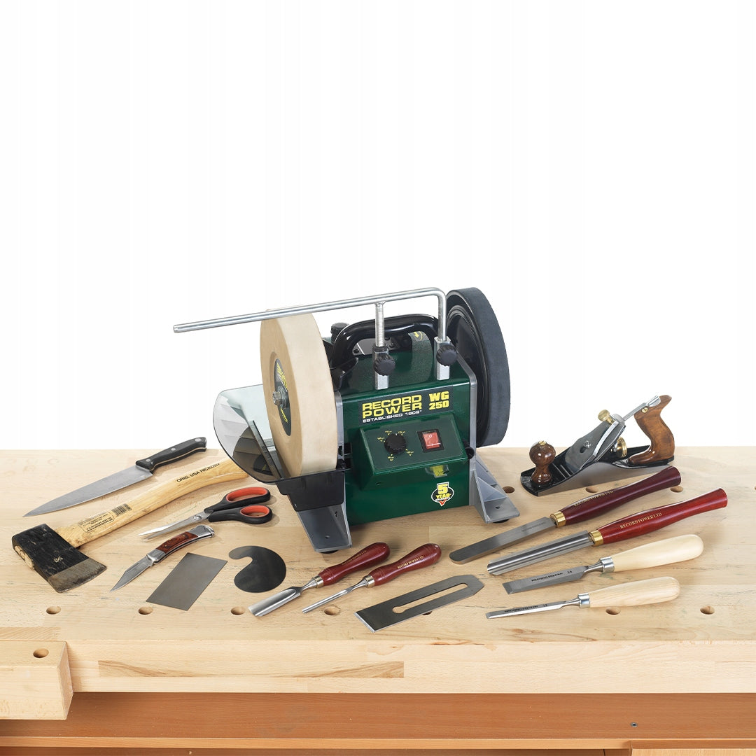 Electric Sharpener for Knives, Scissors, Chisels, Planers WG250 Water Cooled Packaging status original