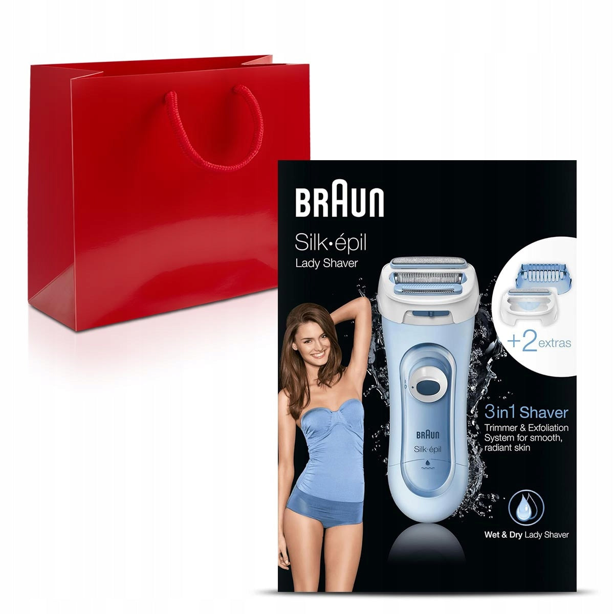 Electric Shaver, Epilator, Silk-épil Lady Shaver-5160 Wet&Dry Gift