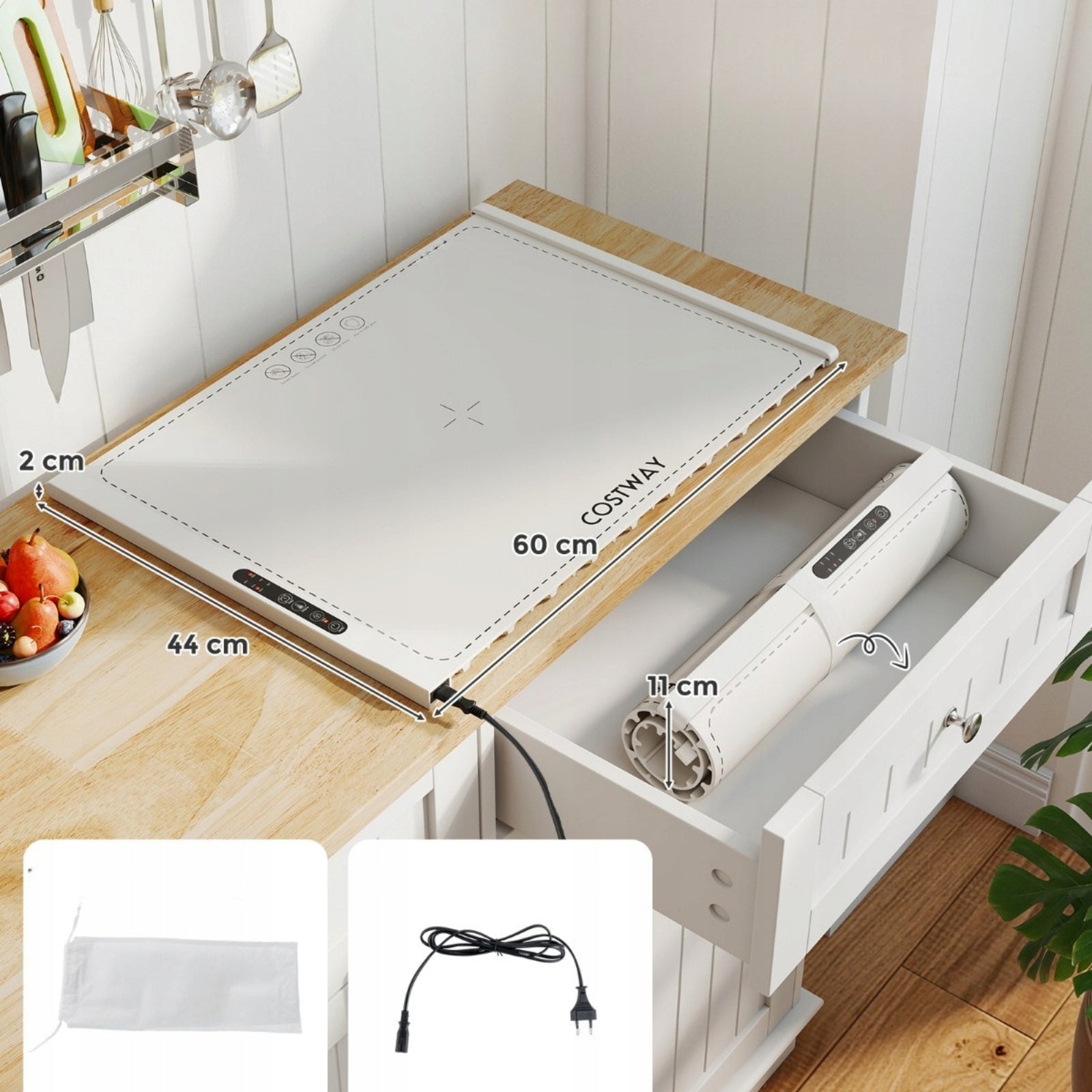 Electric Silicone Food Heating Mat Brand Costway