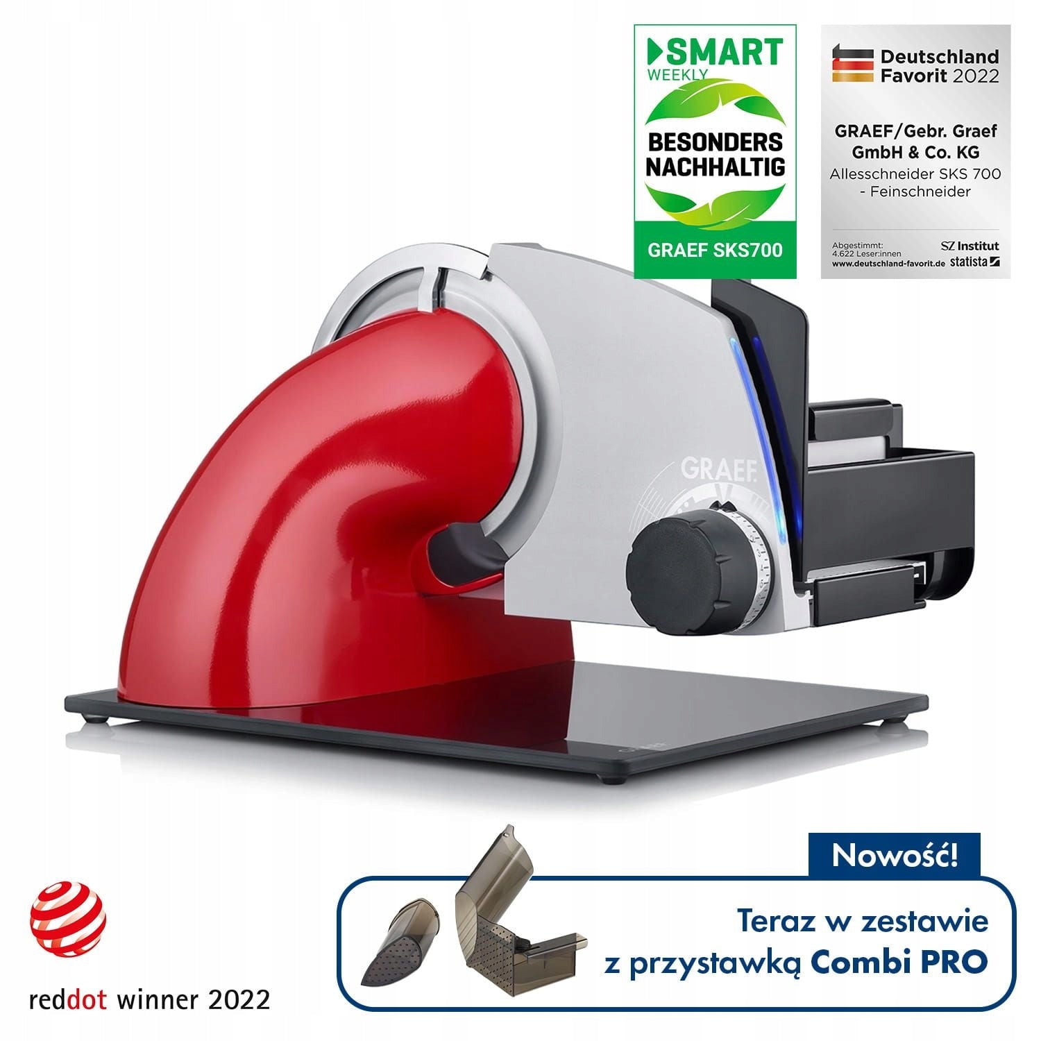 Electric Slicer Graef SKS 700 (Red)