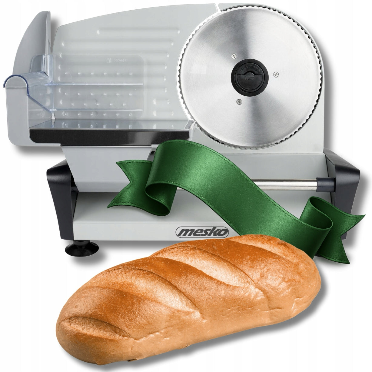 Electric Slicer for BREAD MEAT CHEESE VEGETABLES 400W Metal Adjustment