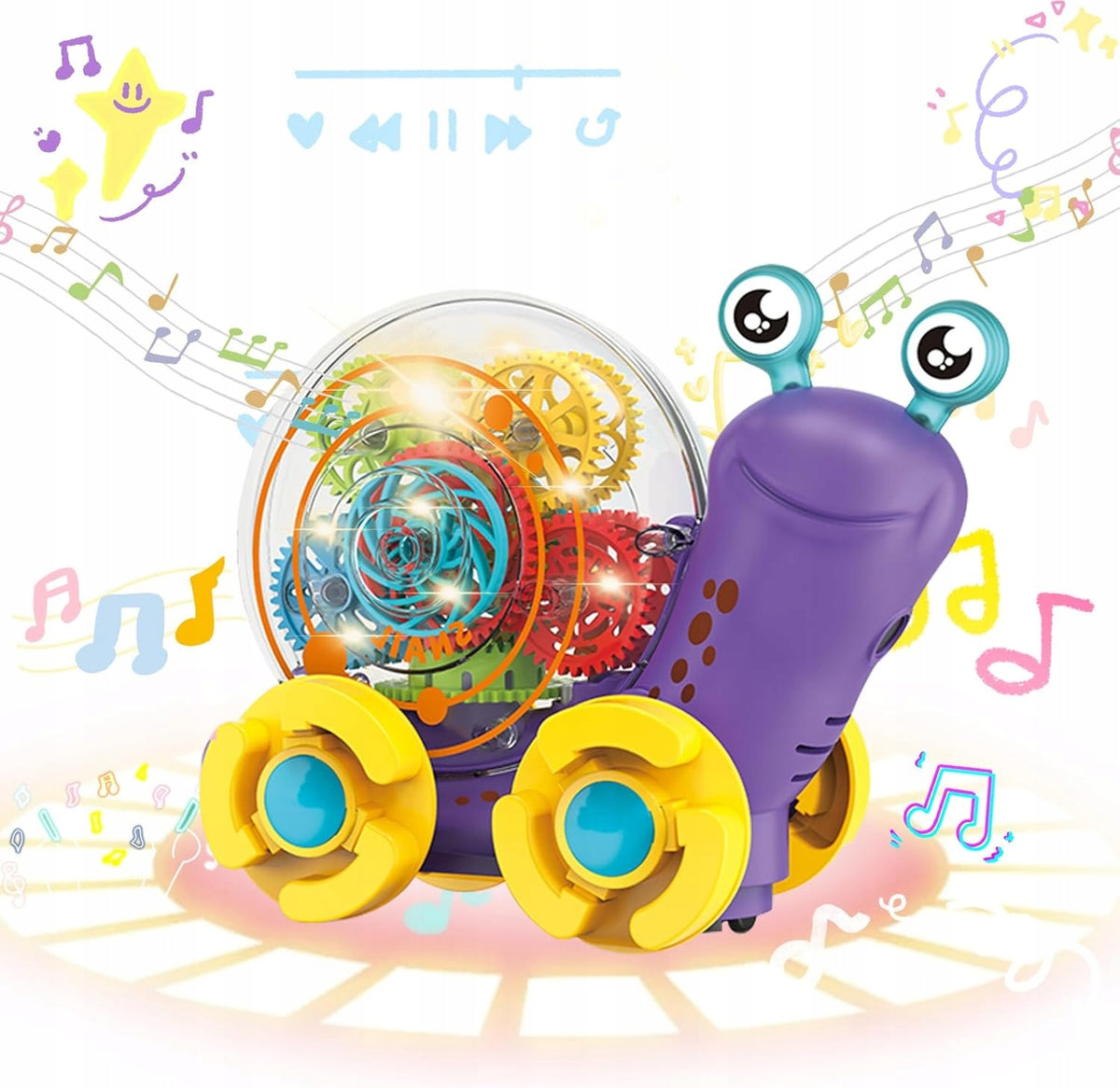 Electric Snail Toy Singing Educational Toy for Kids