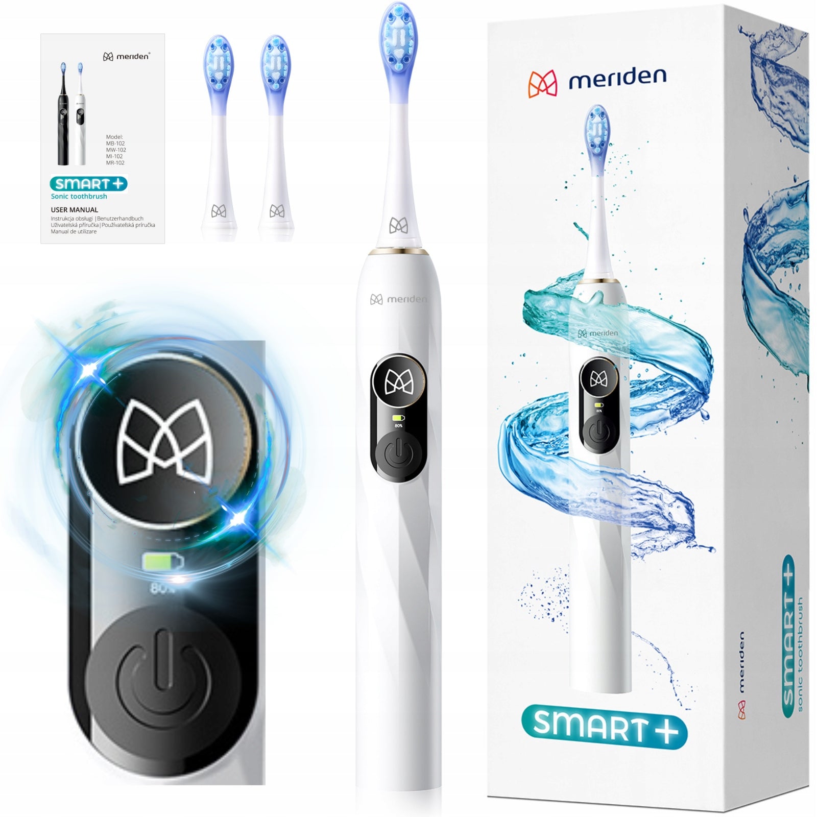 Electric Sonic Toothbrush Meriden Smart + LED Display