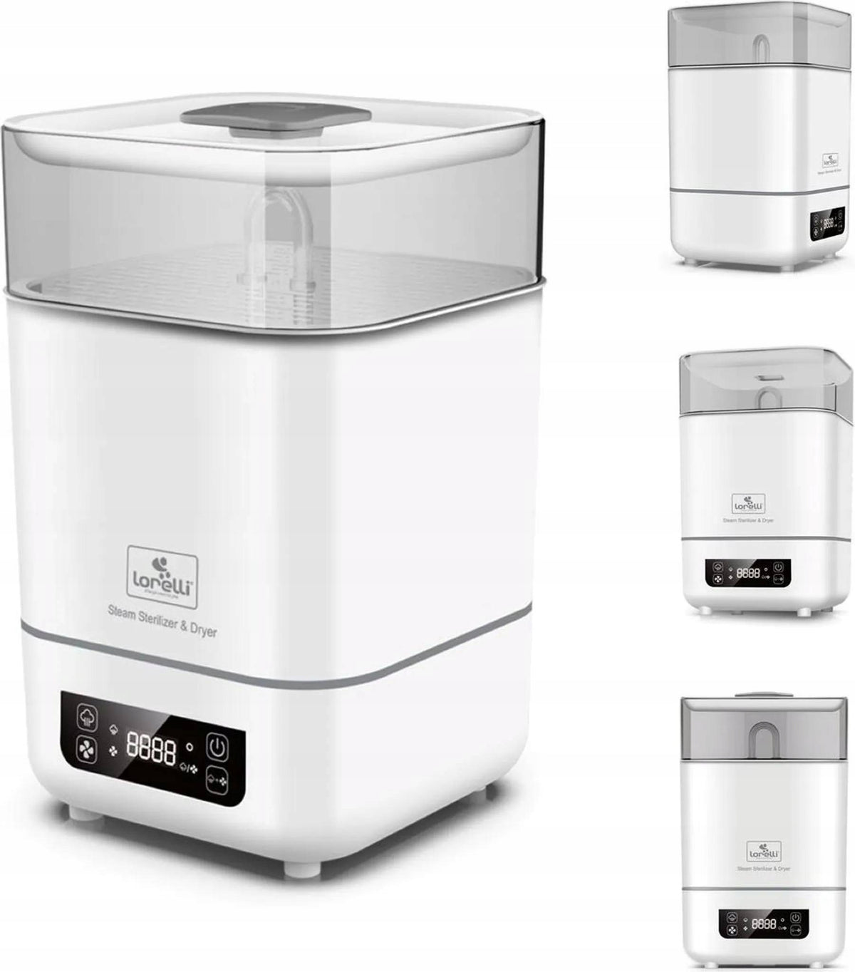 Electric Steam Sterilizer with Dryer for Teat Bottles 2in1 Panel Packaging status original