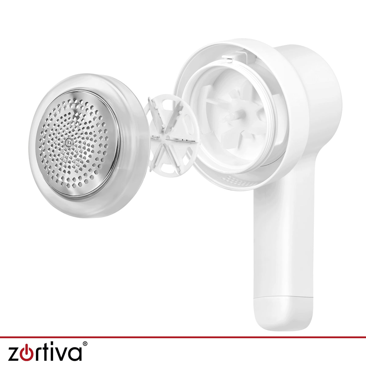 Electric Sweater Clothes Shaver Powerful Cordless 4 Blades 3 Modes Manufacturer code Golarka do ubrań bezprzewodowa- biała Zortiva