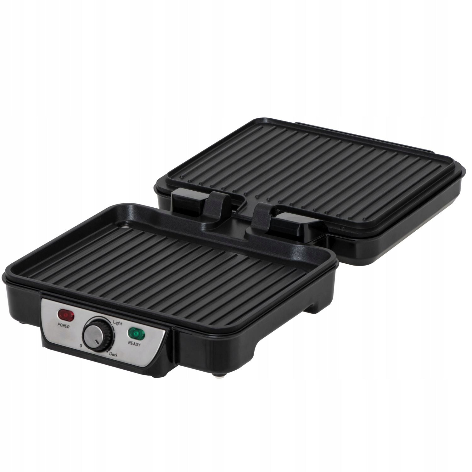 Electric Table Grill 180 Degree XL Strong Large 2500W Spatula Drainer Dominant color silver/gray