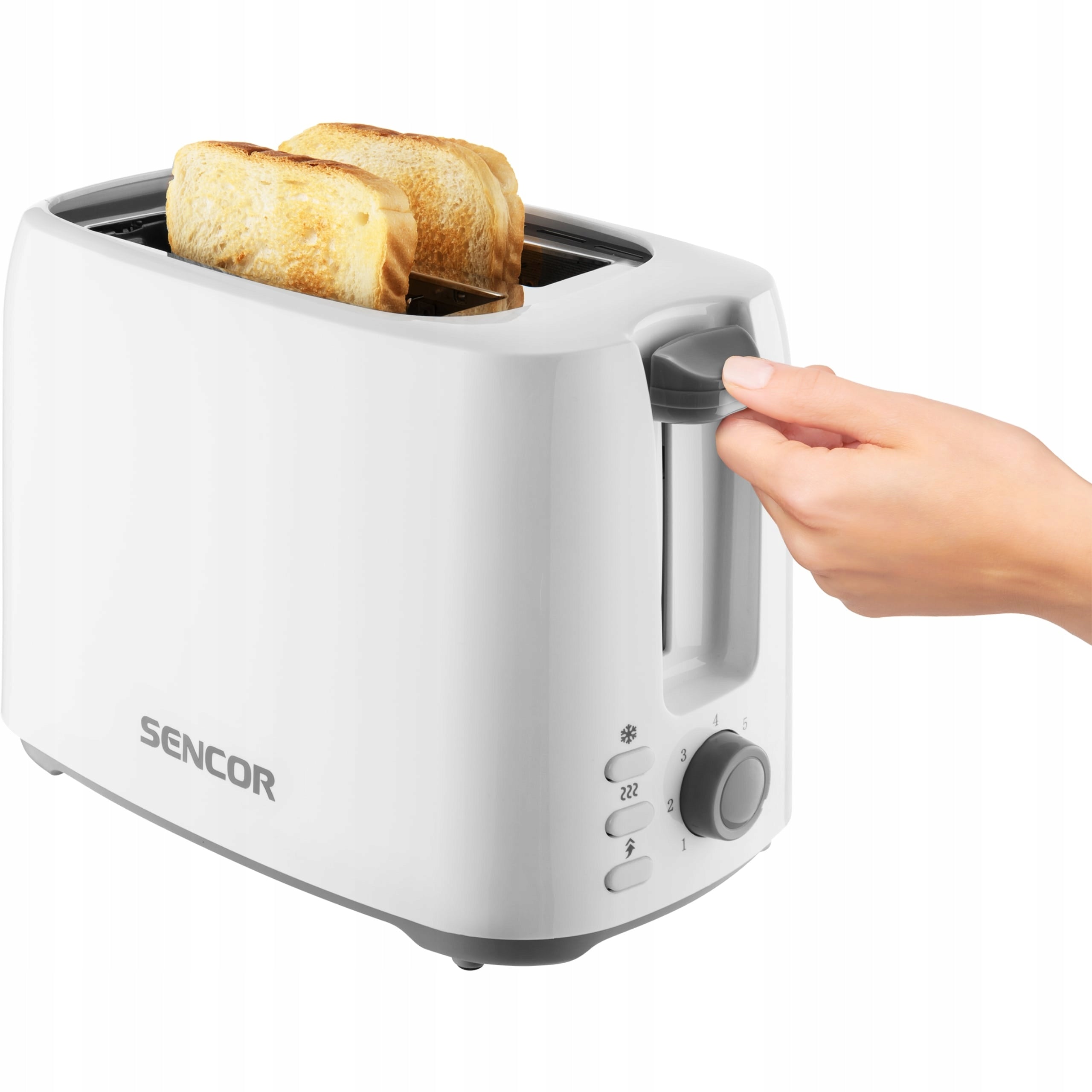 Electric Toaster Sandwich Toaster 750W 2 TOAST White Sencor STS 2606WH