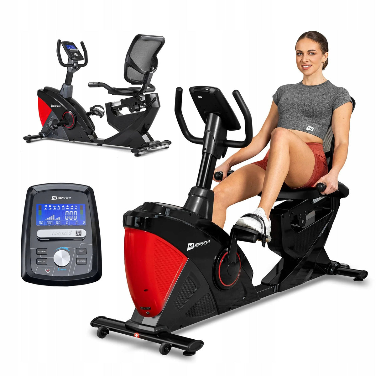 Electric Training Bike Levels Magnetic Stationary Reclining