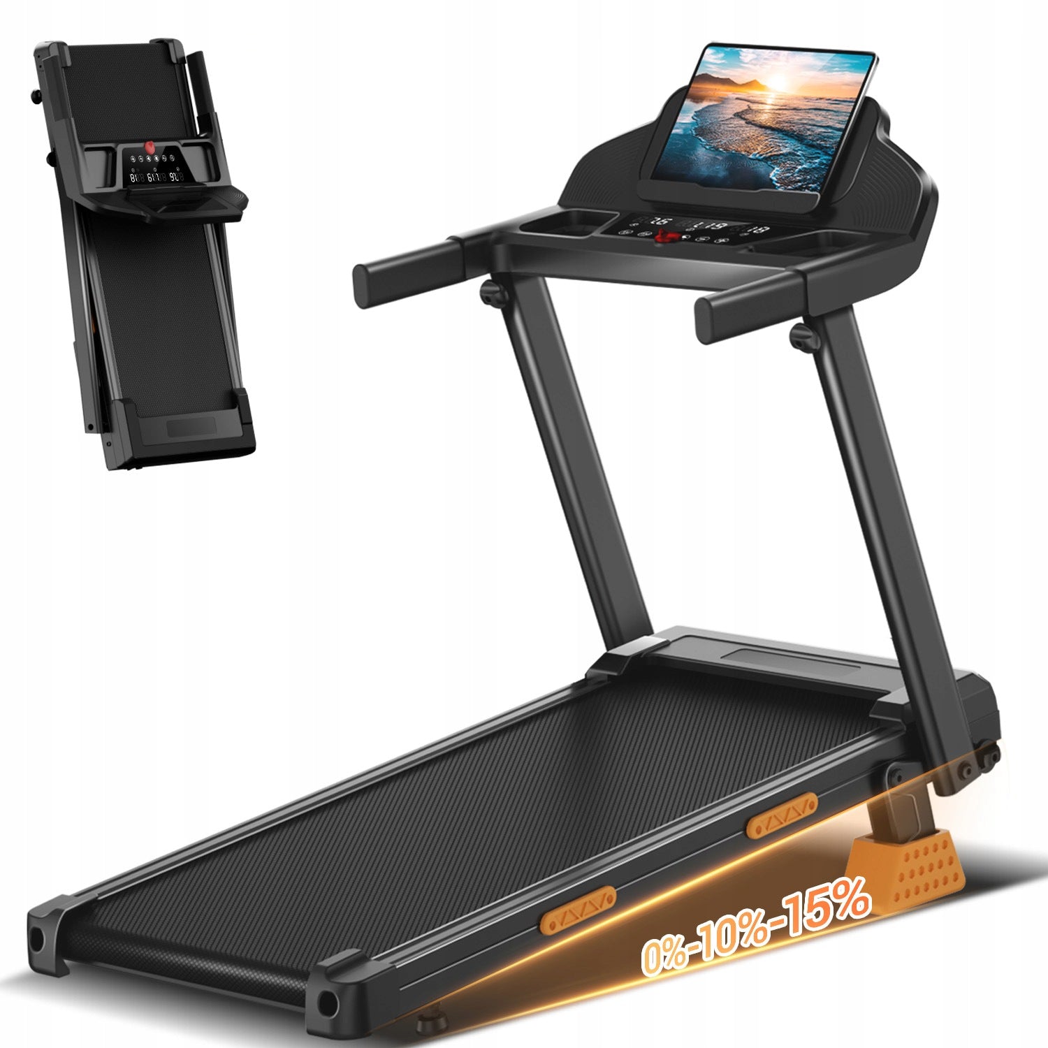 Electric Treadmill 15% Incline, 180 kg Weight Capacity, 40 cm Belt Manufacturer code MCSF20