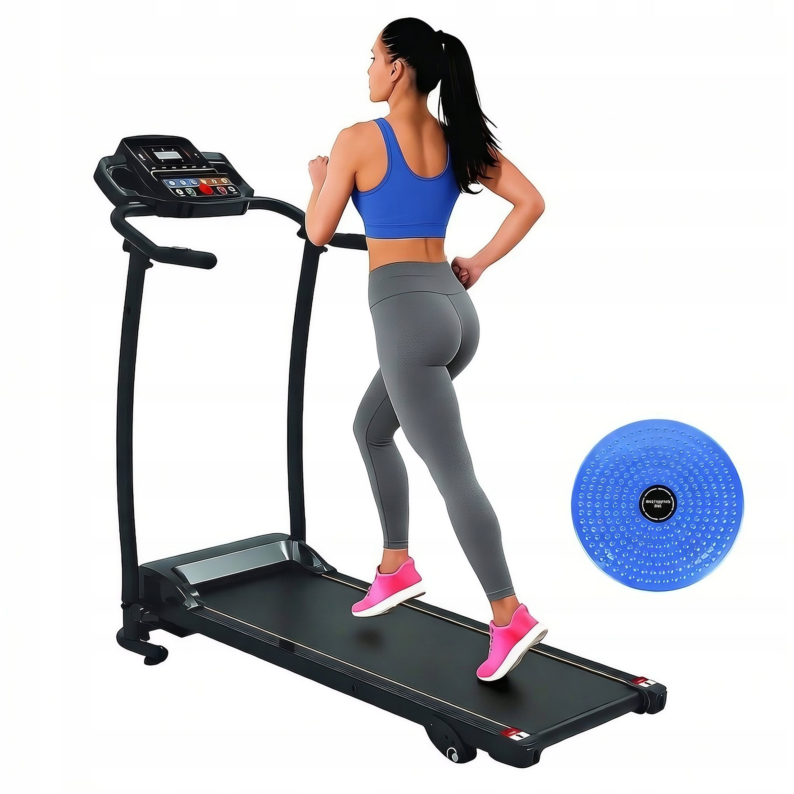 Electric Treadmill HRS T-150 Folding 12 km/h Slope Belt + Twister