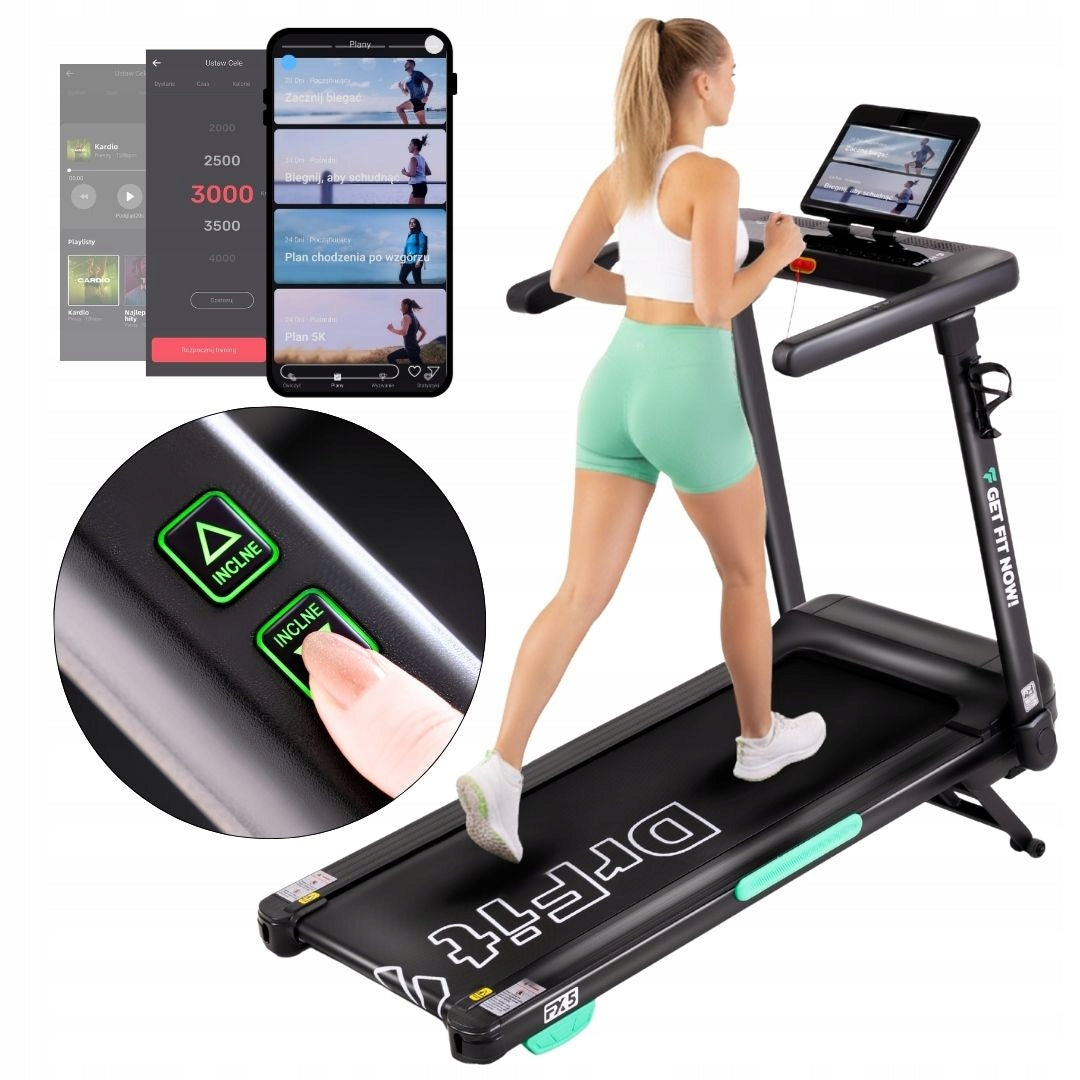 Electric Treadmill Home Training Slope Adjustment Folding 14KM